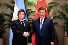 Milei y el presidente chino Xi Jinping durante la cumbre del G20 de noviembre de 2024. Foto: Noticias Argentinas
