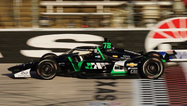 Agustín Canapino sigue logrando resultados satisfactorios en la IndyCar. Foto: Juncos Racing