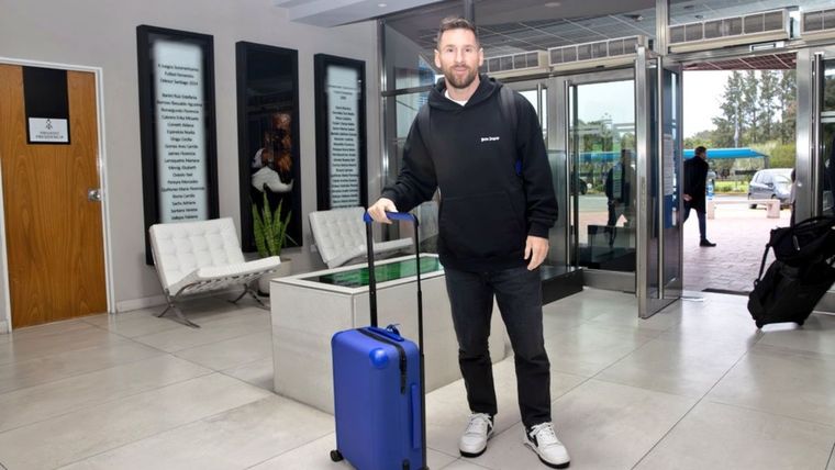 Messi ya está en el predio de Ezeiza. Foto: @Argentina / Foto Ilustrativa