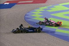 Aunque sin intención, Esteban Ocon fue la razón por la que Colapinto debió abandonar en Qatar. Foto: @F1 Aunque sin intención, Esteban Ocon fue la razón por la que Colapinto debió abandonar en Qatar. Foto: @F1