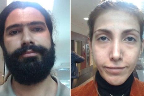 Samiei Sajjad Naserani ingresó a la Argentina junto a su pareja Mansoreh Sabzali. Foto: X.&nbsp;