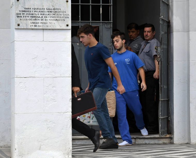 Los rugbiers Juan Pedro Guarino y Alejo Milanesi fueron liberados esta tarde. Foto: Télam