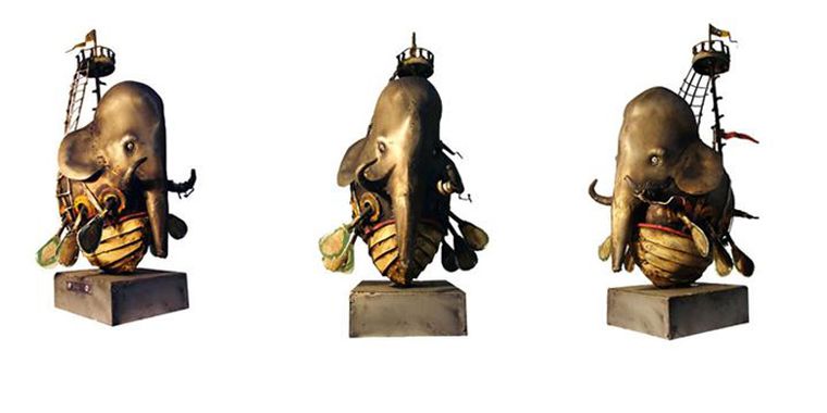 Exposición de esculturas de Guiillermo Rigattieri.