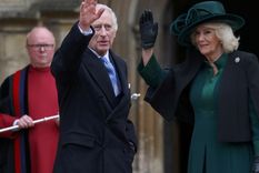 Su primera actividad oficial, luego de la internación, fue en Castillo de Windsor. Foto: X Su primera actividad oficial, luego de la internación, fue en Castillo de Windsor. Foto: X