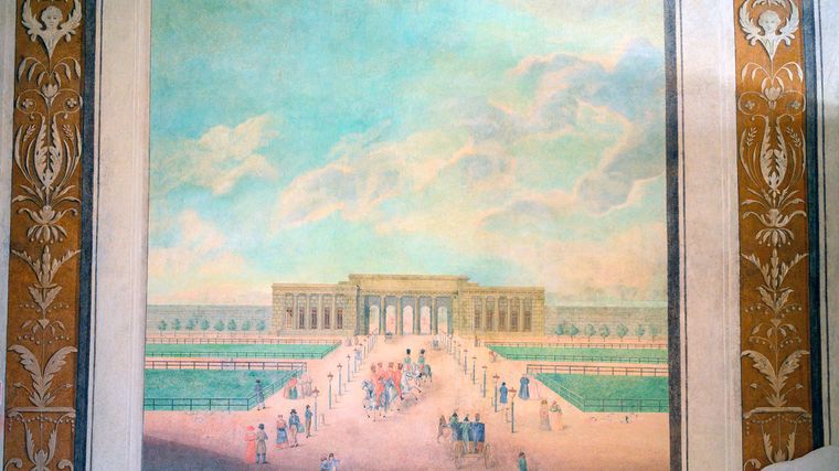 Las pinturas murales fueron encontradas durante los trabajos de restauración. Las pinturas murales fueron encontradas durante los trabajos de restauración.
