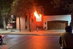 Las primeras imágenes del incendio Foto: Foto: Gobierno de Mendoza. (Imagen Ilustrativa)