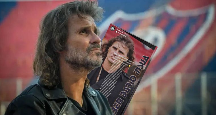 Insua y el fuerte posteo de su esposa. Foto: MDZ