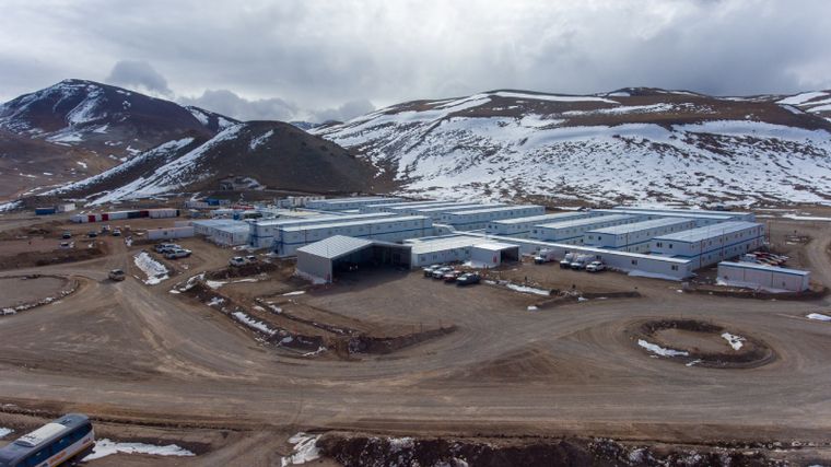 El campamento minero de Josemaría, uno de los proyectos operados en San Juan por Vicuña Corp, el joint venture de BHP y Lunding Mining. El campamento minero de Josemaría, uno de los proyectos operados en San Juan por Vicuña Corp, el joint venture de BHP y Lunding Mining.