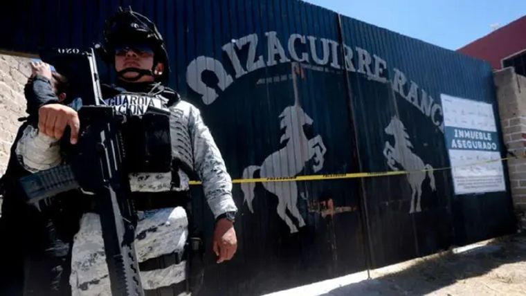 La Guardia Nacional allanó el terreno en septiembre de 2024 y ahora se denuncia que el sitio era un campo de exterminio y adiestramiento para el poderoso Cartel de Jalisco Nueva Generación. Foto: BBC