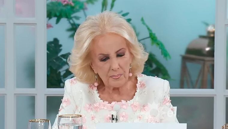 Mirtha Legrand se enojó. Foto: Captura El Trece.