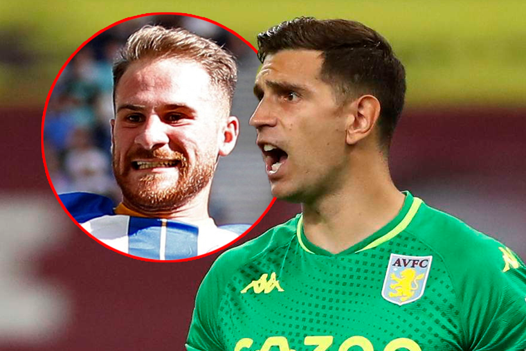 El Dibu Martínez complicó a un compañero suyo, que fue flojito a cubrir la pelota y MacAllister se la terminó robando para el 1-0,