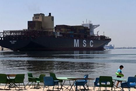 El Ever Given ha estado varado en un lago del Canal a la espera de que se resolviera la disputa legal. Foto: GETTY IMAGES