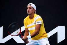 Sebastián Báez lucho pero cayó ante Tsitsipas. Foto: @AustralianOpen