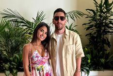 Anto, Messi, Miami y calor, la fórmula perfecta. ¡Mirá quién fue el fotógrafo! Foto: ig @leomessi y @antonelaroccuzzo  ?