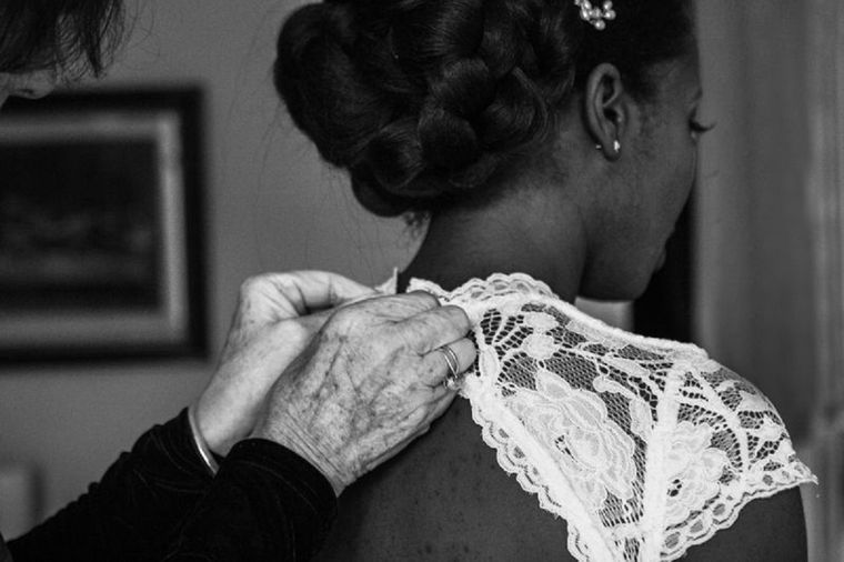 Jewel, después de escapar, en el día de su boda. Foto: GUADALUPE BASAGOITIA