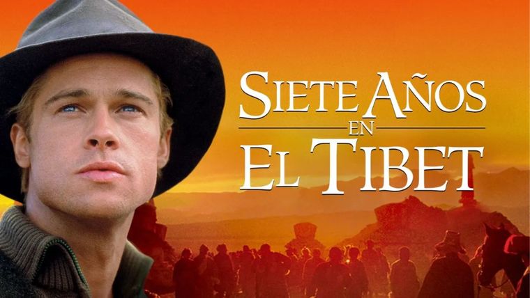 Póster de la película Siete años en el Tíbet. Póster de la película Siete años en el Tíbet.