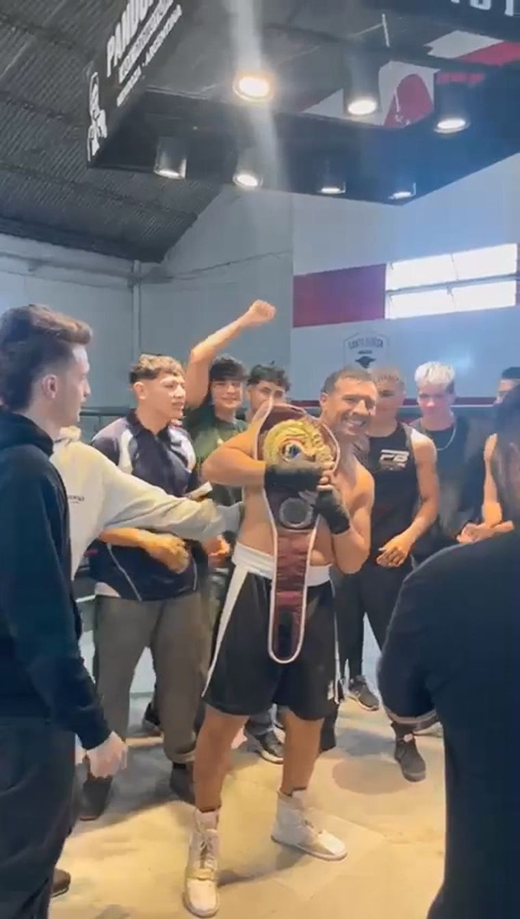 Sergio Maravilla Martínez estuvo en el Pandolfino Box de Las Heras Foto: Captura de video