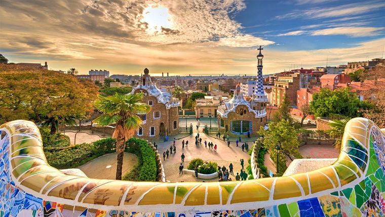 Parque Guell en Barcelona, España. Foto: estaentumundo.com