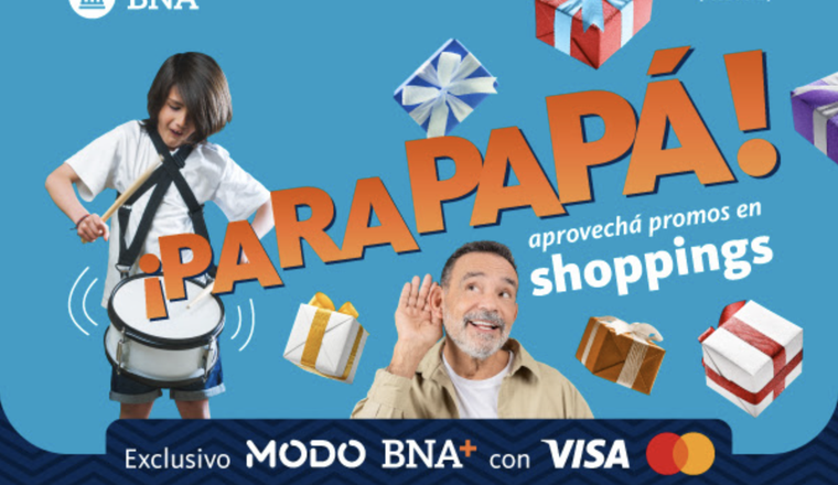 Banco Nación ofrece descuentos en shoppings para este Día del Padre Banco Nación ofrece descuentos en shoppings para este Día del Padre