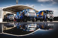 eduard nikolaev encabezo el cuarteto de kamaz en el prologo de camiones