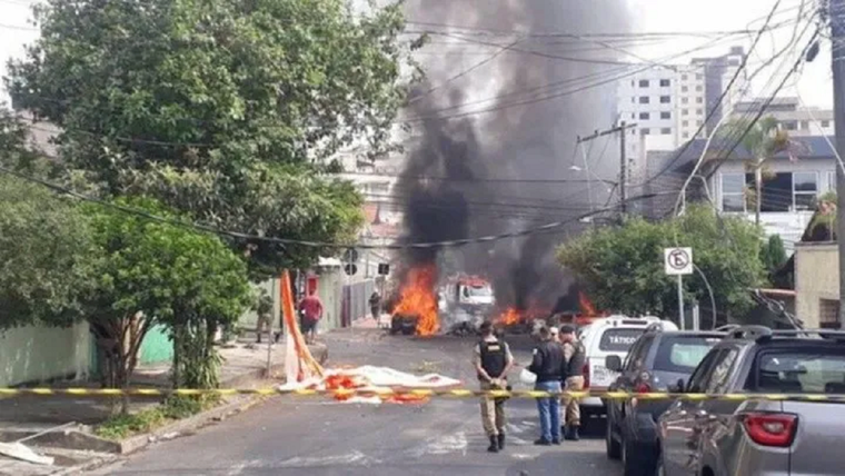 Siete fueron los muertos tras el accidente aéreo en Brasil