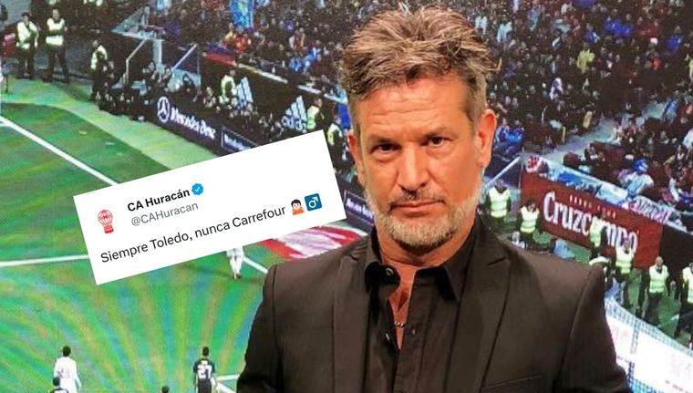 Diego Díaz reaccionó al posteo de Huracán. Foto: Redes Sociales