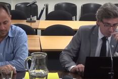 Pleito Verdenelli (izquierda) fue condenado a tres años de prisión en suspenso. A la derecha, su abogado, Eduardo de Oro.