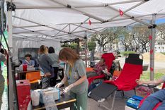 En el Día nacional del donante de sangre, la red de hospitales universitarios de la UBA instaló postas de donación en la Ciudad. Foto: MDZ