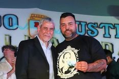 El intendente de Avellaneda, Jorge Ferraresi, junto al empresario Gastón Mora Nievas