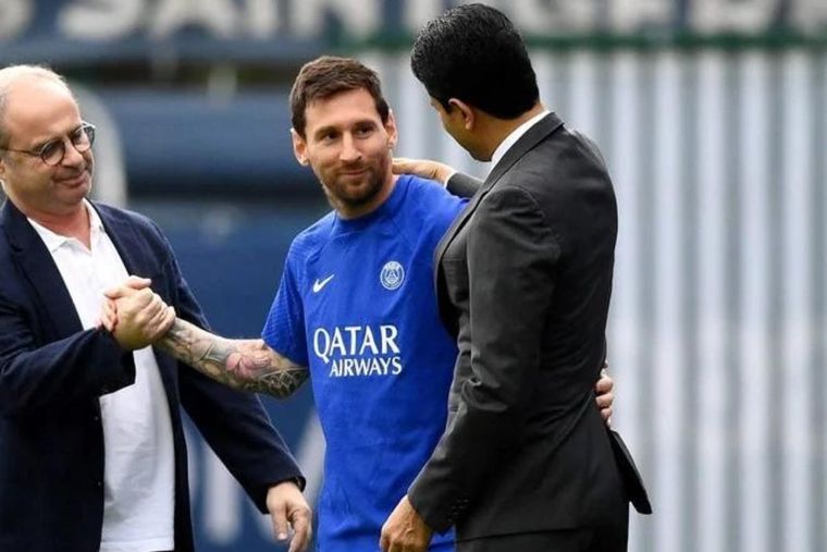 Luis Campos, Nasser Al-Khelaifi y Messi: los refuerzos que planea el PSG para tentar a la Pulga.