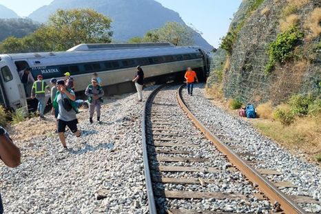 Descarriló el tren Interoceánico de México.