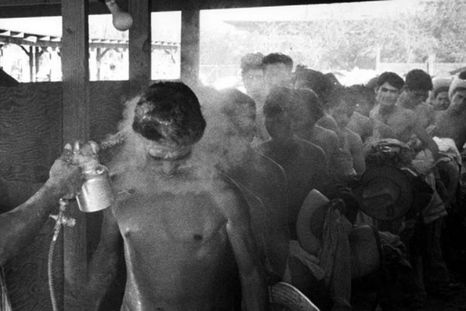 La escena que capturó esta foto de 1956 ha sido descrita como un momento atroz. Foto: CORTESÍA, MUSEO NACIONAL DE HISTORIA DE EE.UU. Foto: MUSEO NACIONAL DE HISTORIA DE EE.UU.