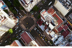 Acoyte y Rivadavia, centro de Caballito. Foto: X Acoyte y Rivadavia, centro de Caballito. Foto: X