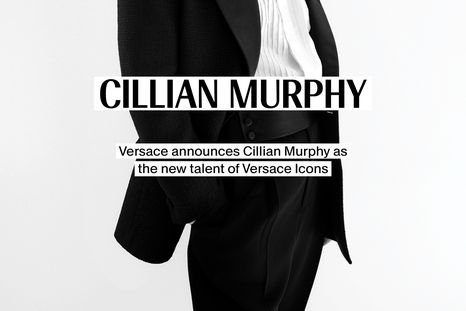 Cillian Murphy, el ícono de la actuación y ahora de la moda junto a Versace Foto: Instagram @versace