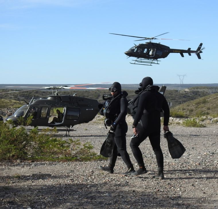 Las fuerzas especiales en plena acción Foto: Gentileza Ejército Argentino