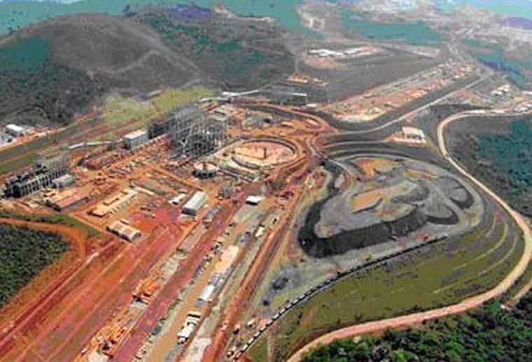 La planta en construcción.