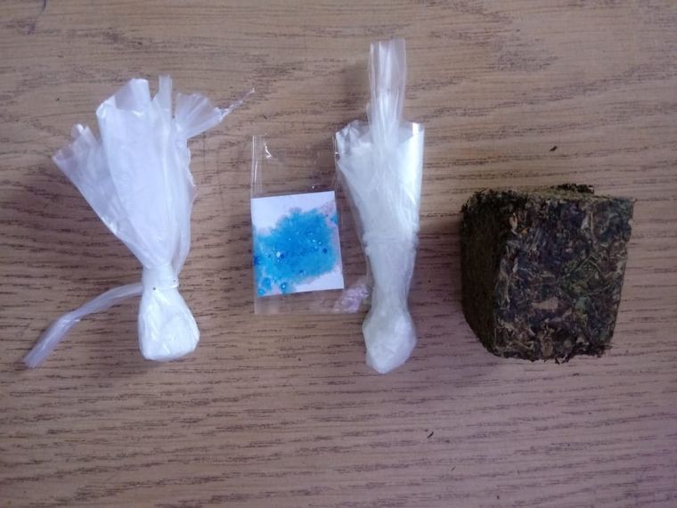 Droga El detenido trabajaba en Investigaciones. Foto: Ministerio de Seguridad.