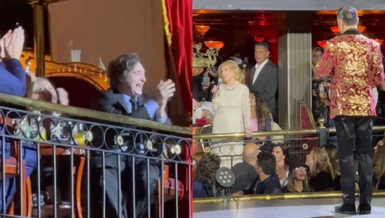 Javier Milei aplaudió el gesto de Mirtha Legrand. Foto: Captura de video.