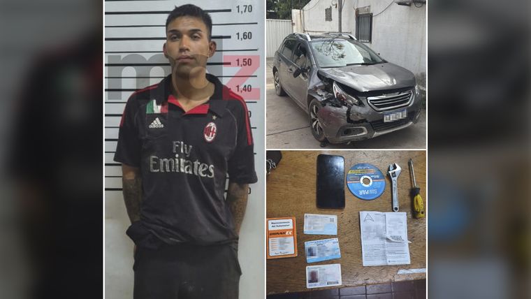 Enzo Torno Quiroga, el sospechoso de 25 años detenido por el robo de la camioneta.&nbsp;