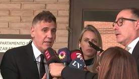 El abogado querellante Javier Baños y el defensor Claudio Nitzcamer