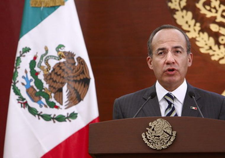 Felipe Calderón, presidente de México. Foto: EFE