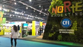 Con gran despliegue el Norte argentino busca captar la atención de los visitantes en la FIT. Foto: Felicitas Oyhenart