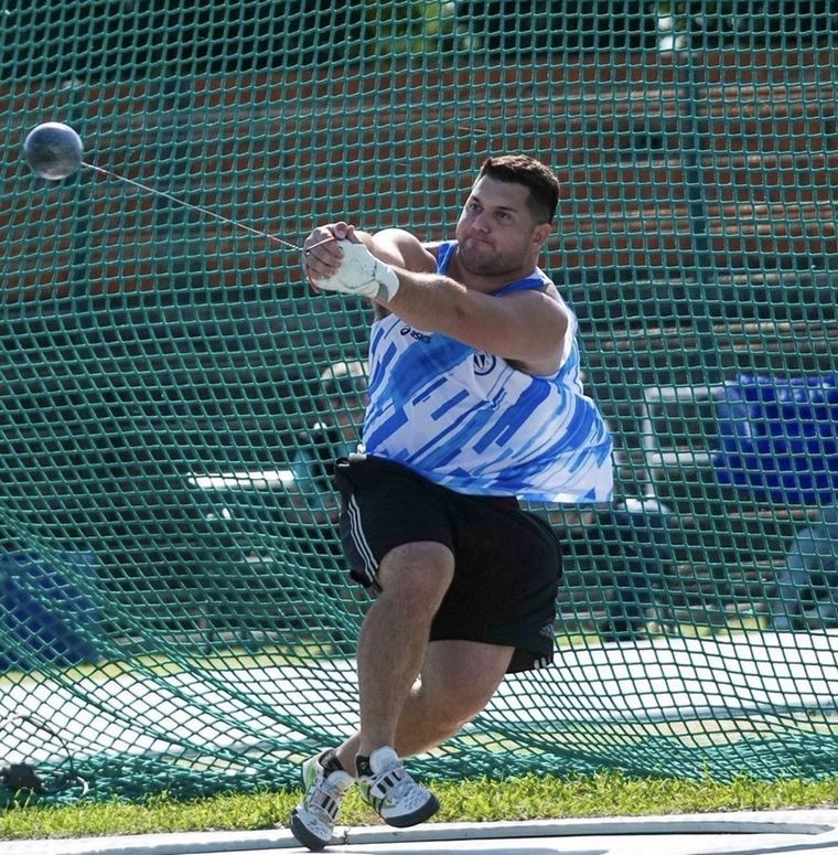 Joaquín Gómez, el representante argentino en lanzamiento de bala.