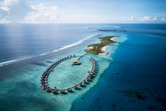 Aguas turquesas y arena blanca, el escenario de las vacaciones soñadas de Wanda, Mauro y su familia Foto: Ritz Carlton