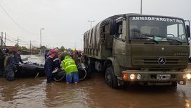 Las autoridades nacionales trabajan junto a la Armada Argentina para mitigar los efectos del temporal. Foto: X de Luis Petri