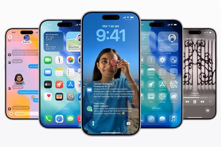 iOS 26 llega a los iPhone con un cambio estético sin precedentes. iOS 26 llega a los iPhone con un cambio estético sin precedentes.