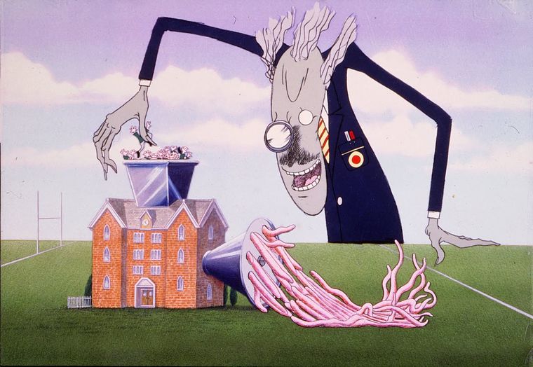 Foto: imagen del videoclip de Another brick in the wall, parte 2, de Pink Floyd