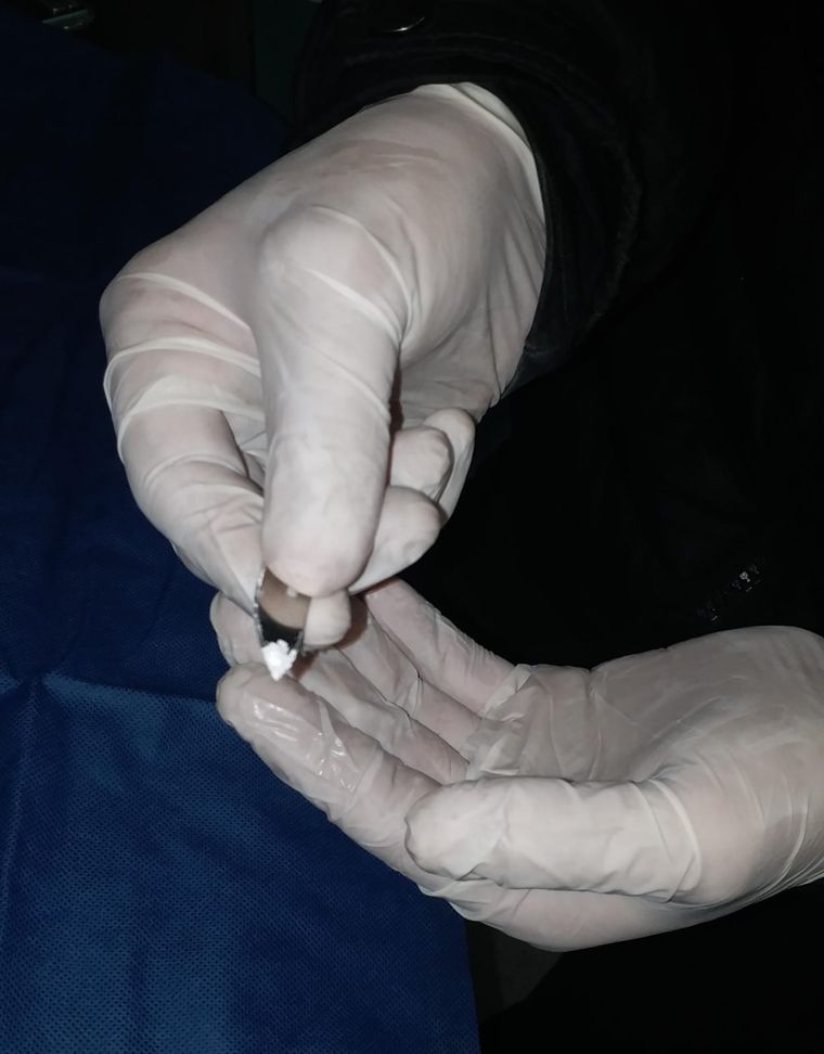 La menor entregaba los estupefacientes que vendía su abuela. Foto: Ministerio de Seguridad de Mendoza