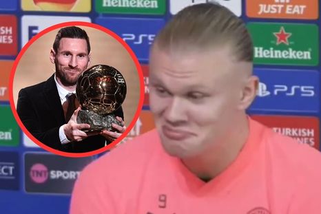 A Haaland lo compararon con Messi y Ronaldo y su respuesta fue tajante. Foto: Captura video A Haaland lo compararon con Messi y Ronaldo y su respuesta fue tajante. Foto: Captura video