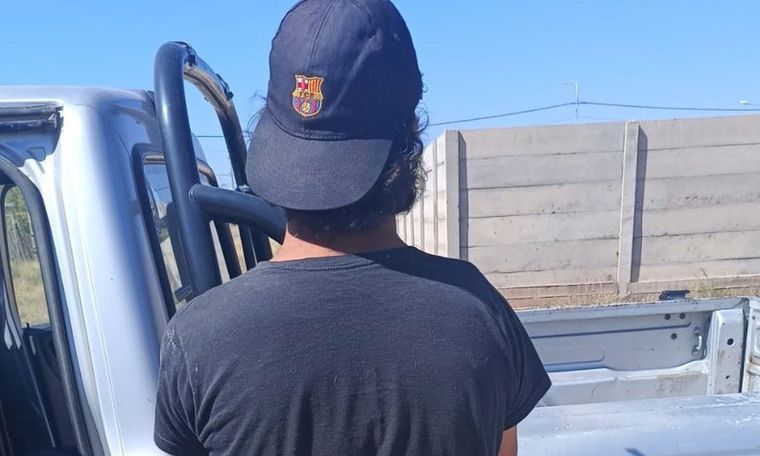 El detenido por la desaparición Alejandra Cuevas. Foto: Ministerio de Seguridad